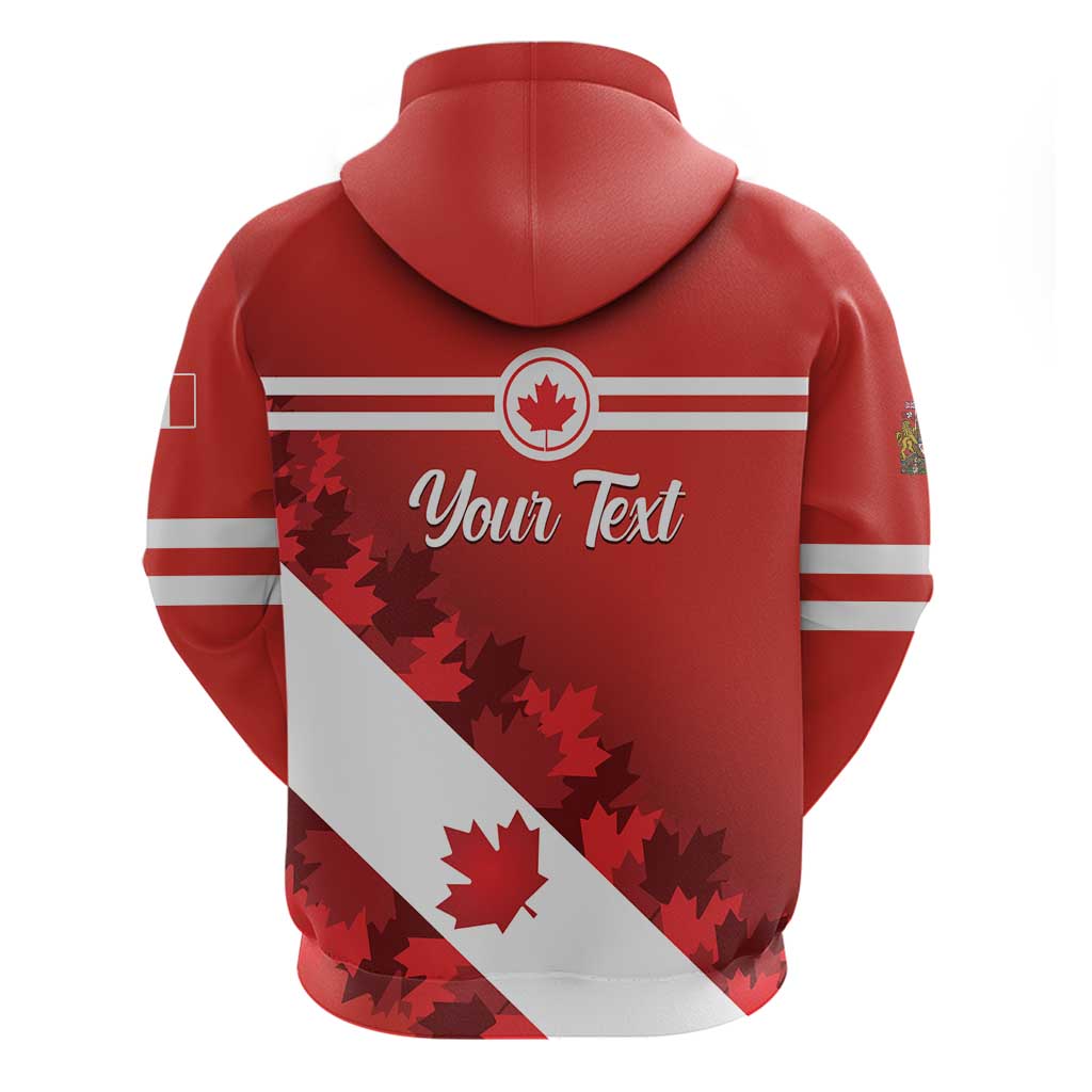 Personalised Canada Maple Leaf Hoodie A mari usque ad mare LT01