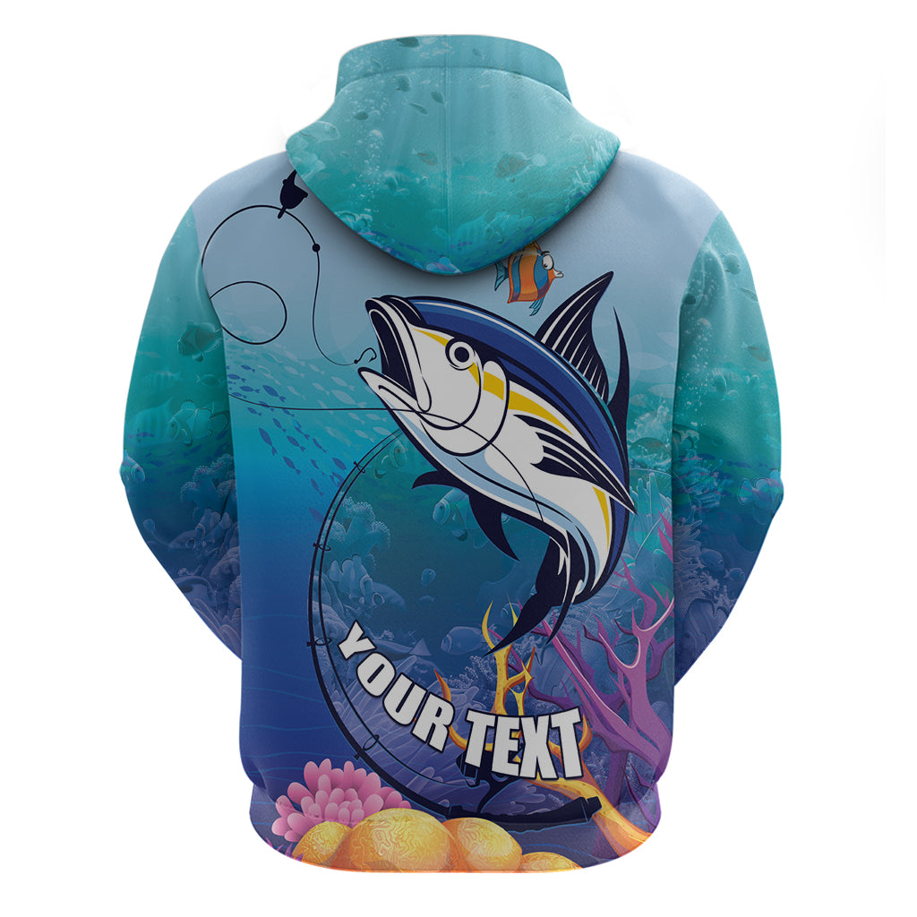 Tuna Fishing Hoodie Tuna Fish With Marine Life LT01