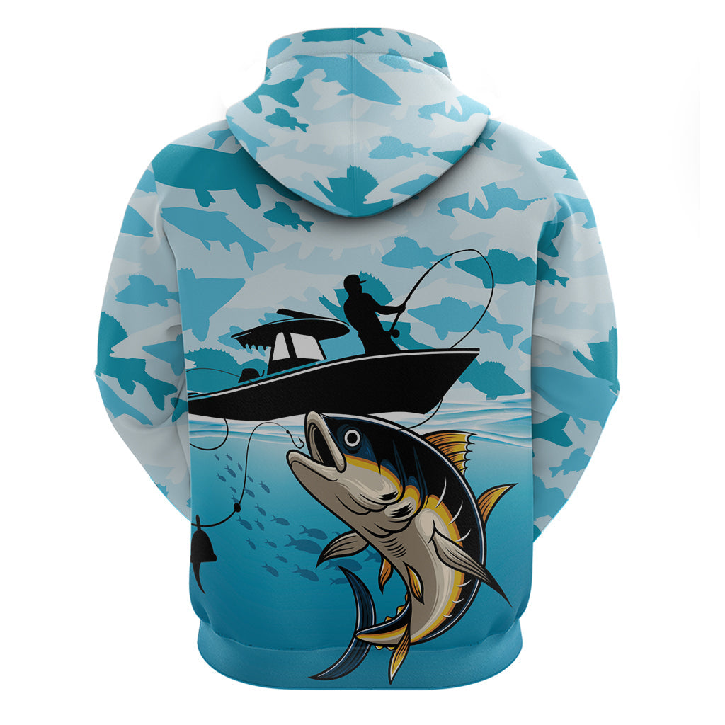 Tuna Fishing Hoodie Fish Camouflage Pattern LT01
