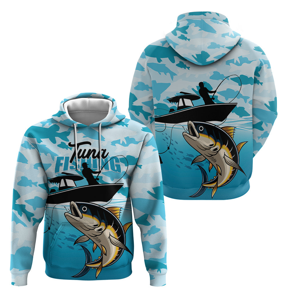 Tuna Fishing Hoodie Fish Camouflage Pattern LT01