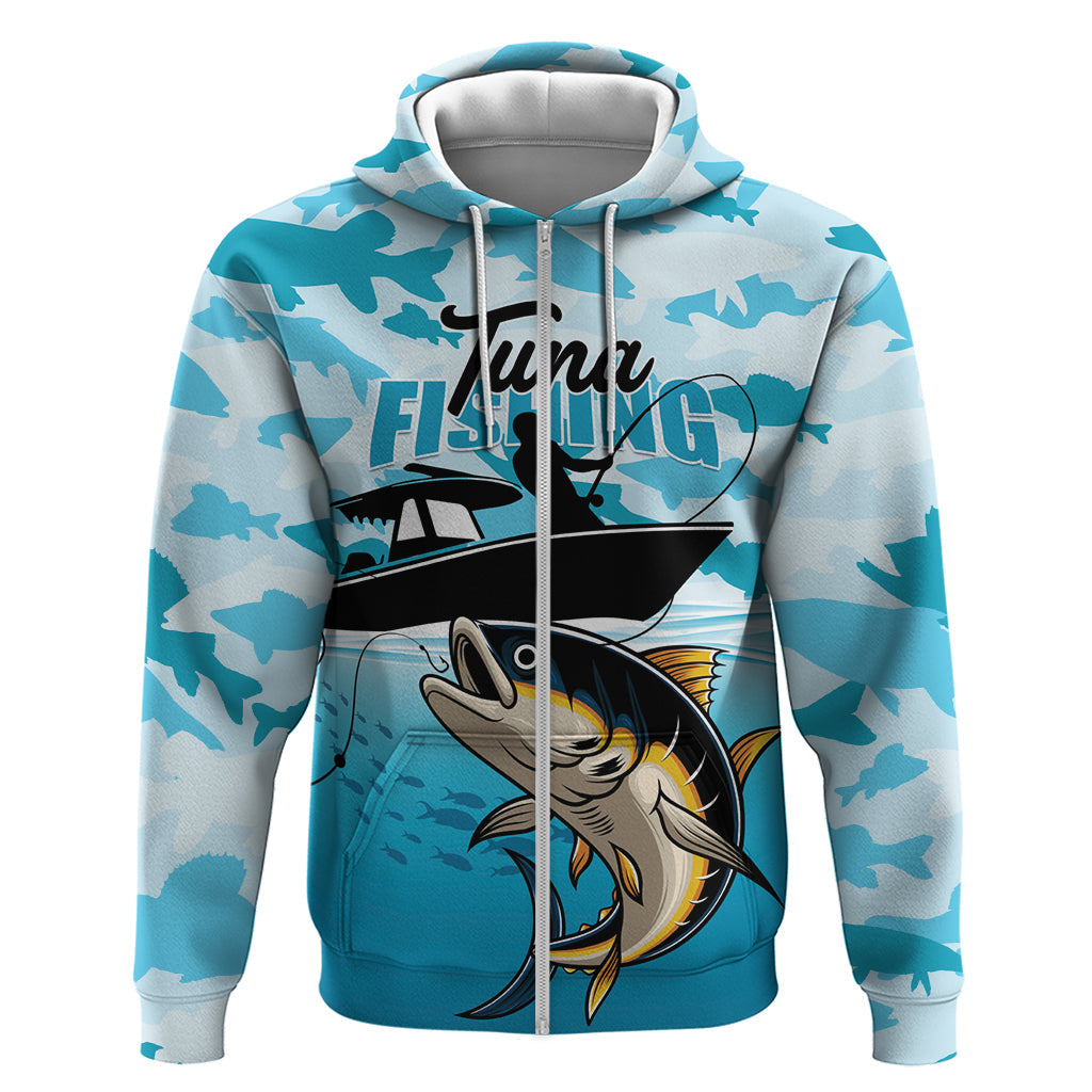 Tuna Fishing Hoodie Fish Camouflage Pattern LT01