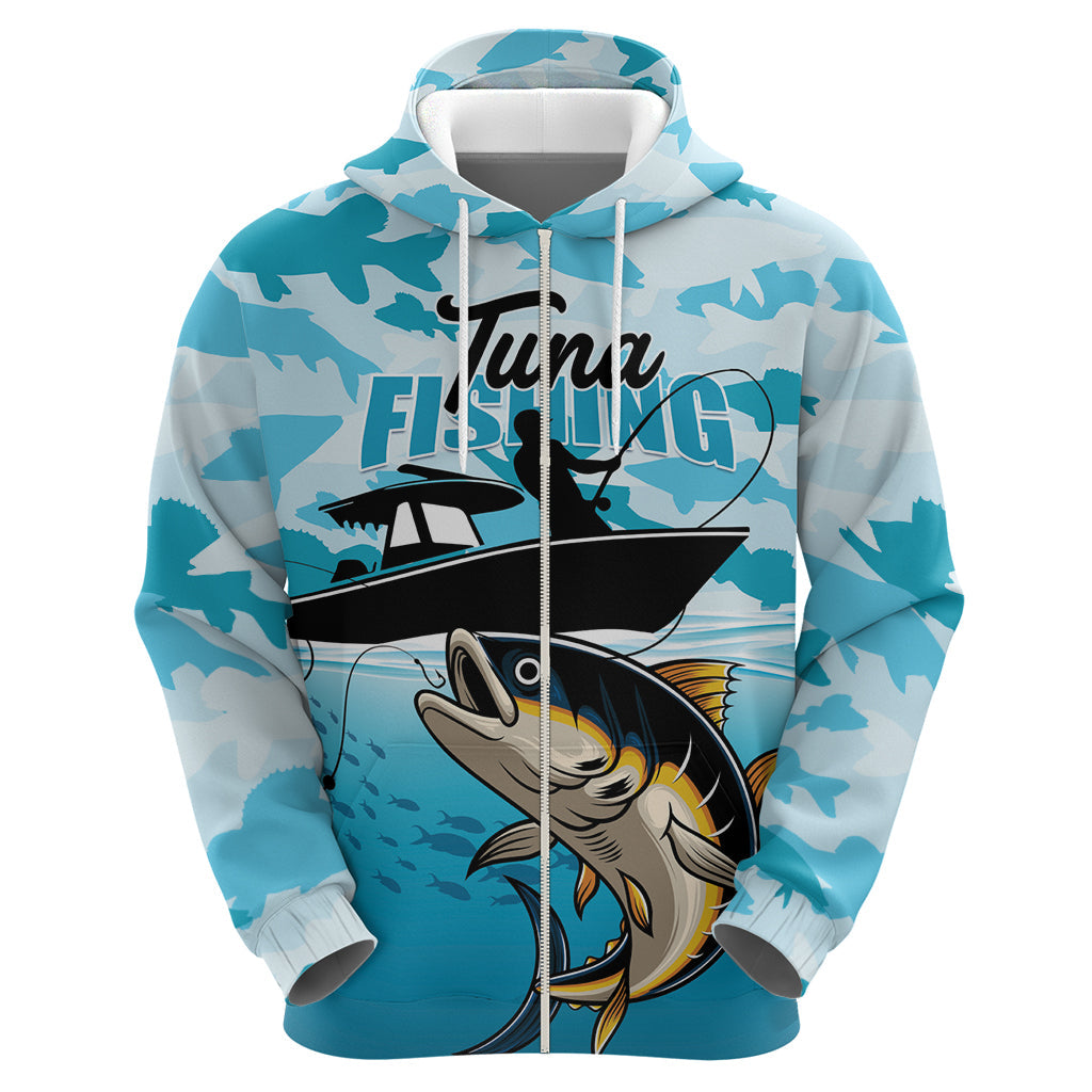 Tuna Fishing Hoodie Fish Camouflage Pattern LT01