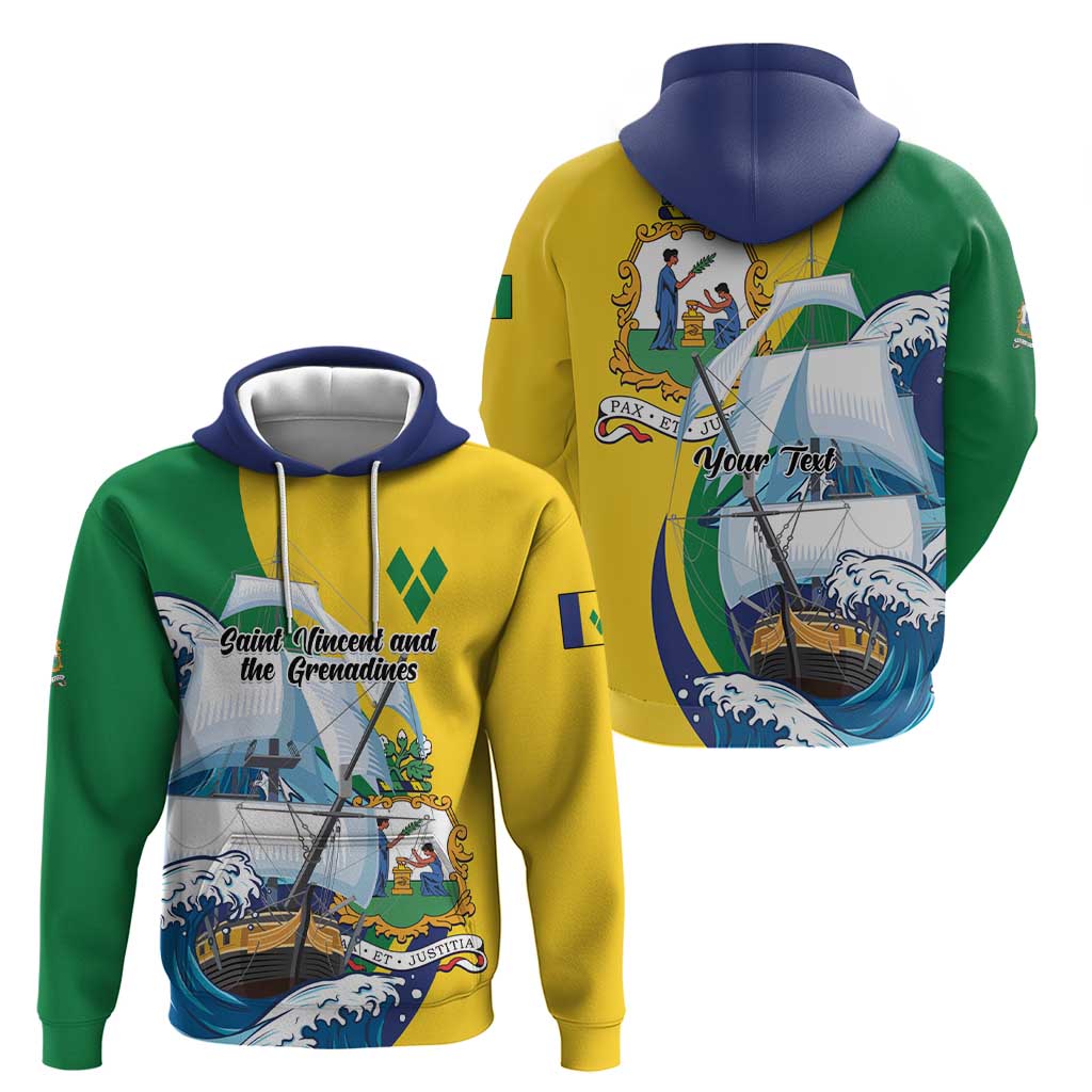 Personalized Saint Vincent and the Grenadines Sailing Hoodie Caribbean Sailing LT01
