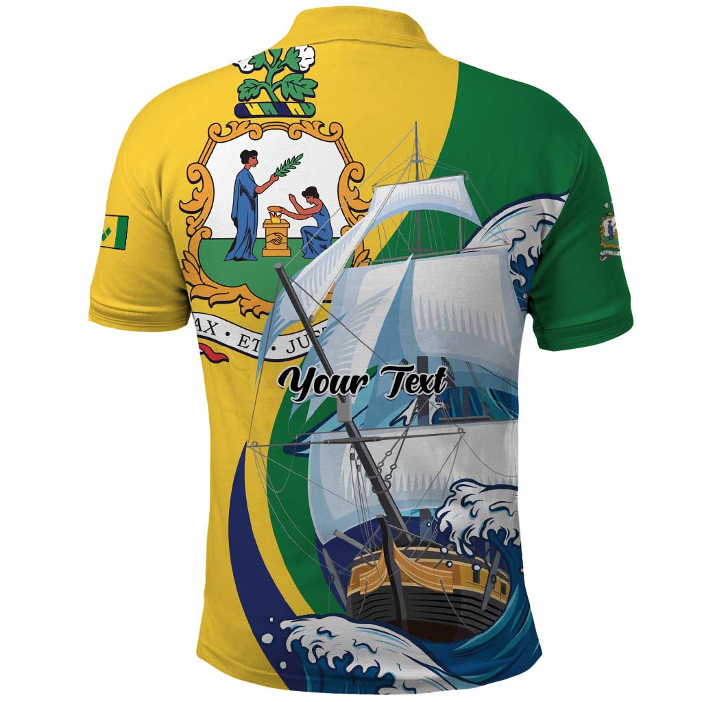 Personalized Saint Vincent and the Grenadines Sailing Polo Shirt Caribbean Sailing LT01