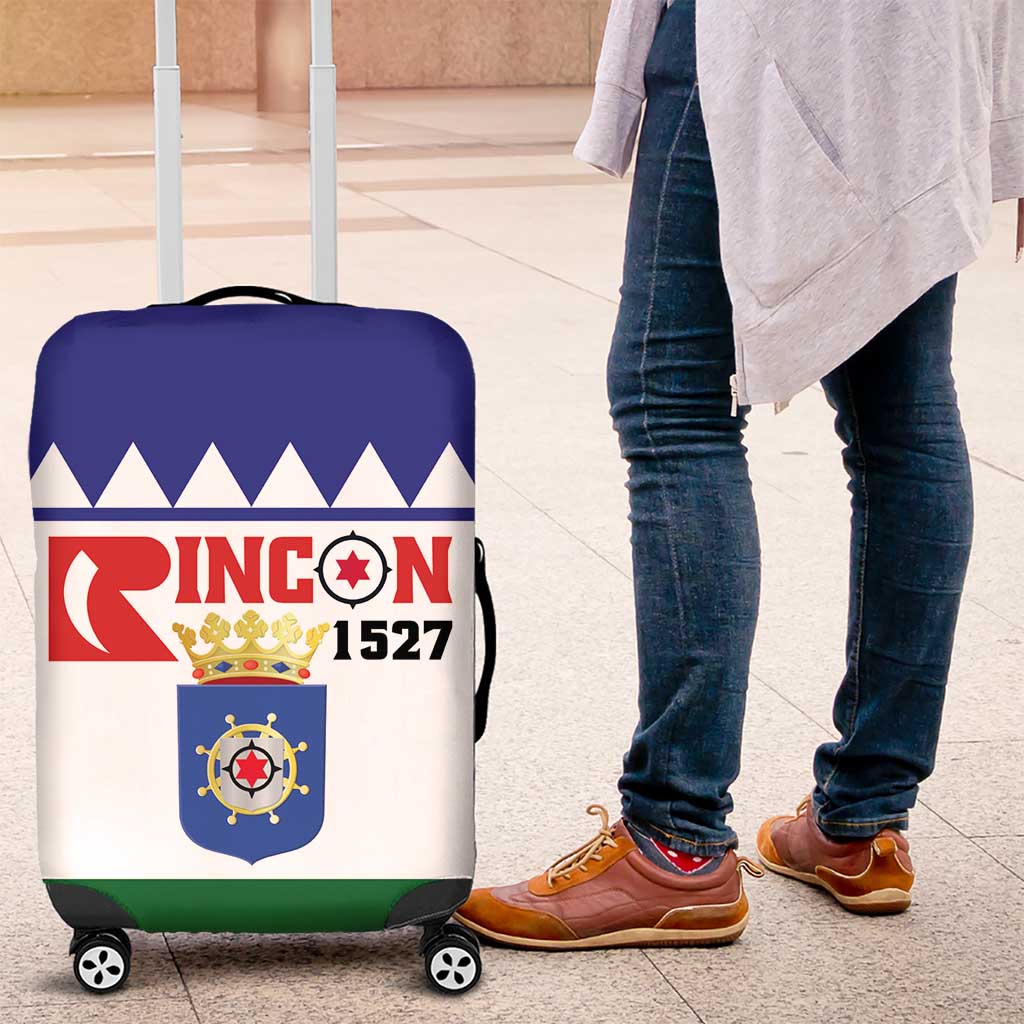 Bonaire Rincon Luggage Cover Flag Stylized LT01
