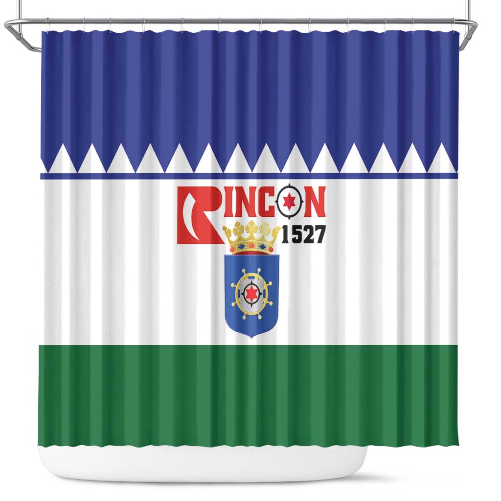 Bonaire Rincon Shower Curtain Flag Stylized LT01