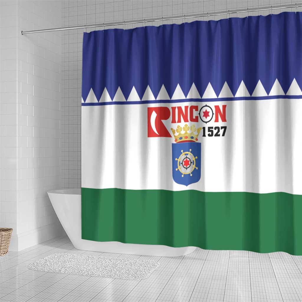 Bonaire Rincon Shower Curtain Flag Stylized LT01