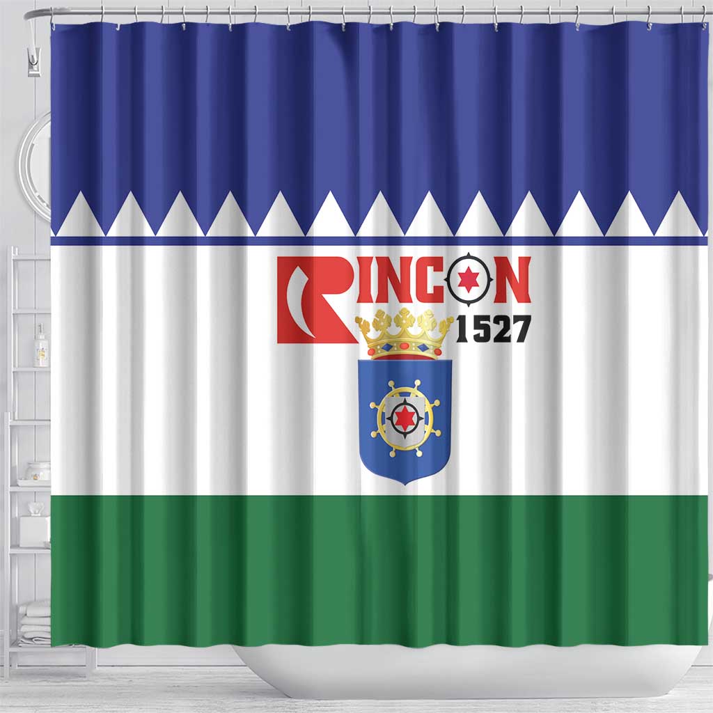 Bonaire Rincon Shower Curtain Flag Stylized LT01