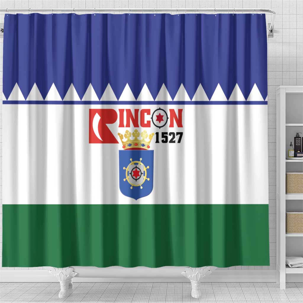 Bonaire Rincon Shower Curtain Flag Stylized LT01