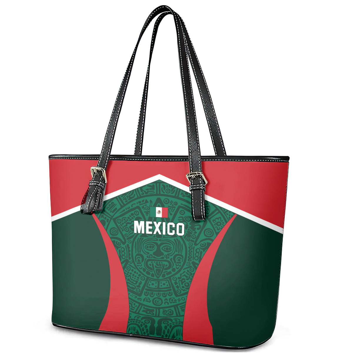 Mexico 2024 Football Leather Tote Bag El Tri Go Champion LT01