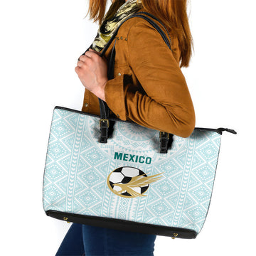 Mexico 2024 Football Leather Tote Bag El Tri Special Version LT01