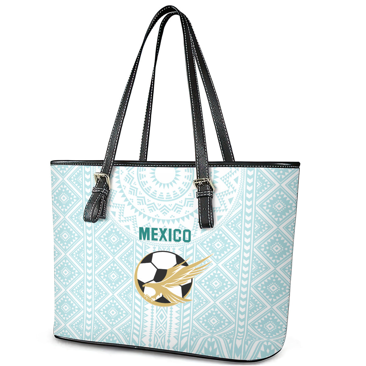Mexico 2024 Football Leather Tote Bag El Tri Special Version LT01