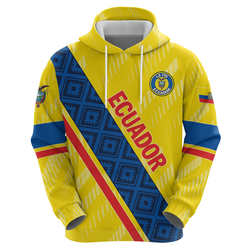 Personalized Ecuador 2024 Football Hoodie Come On La Tri LT01