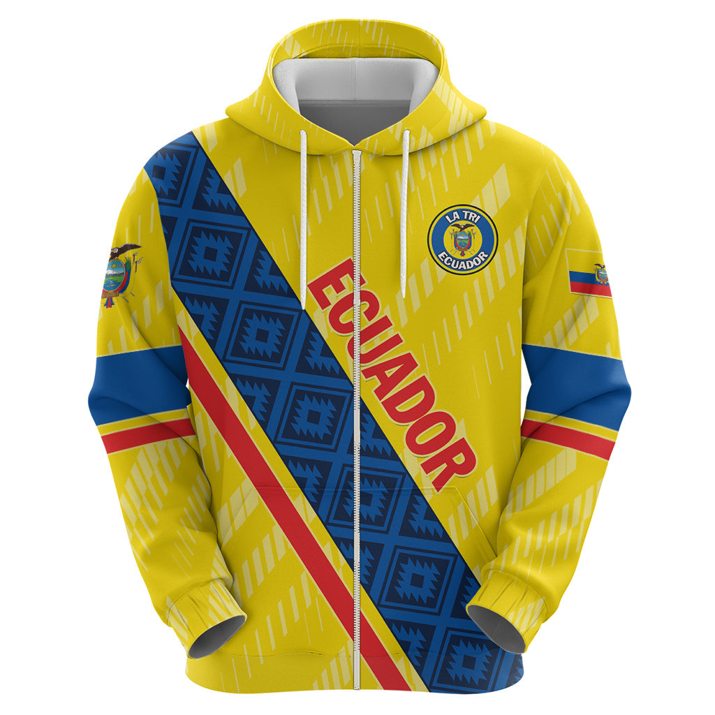 Personalized Ecuador 2024 Football Hoodie Come On La Tri LT01