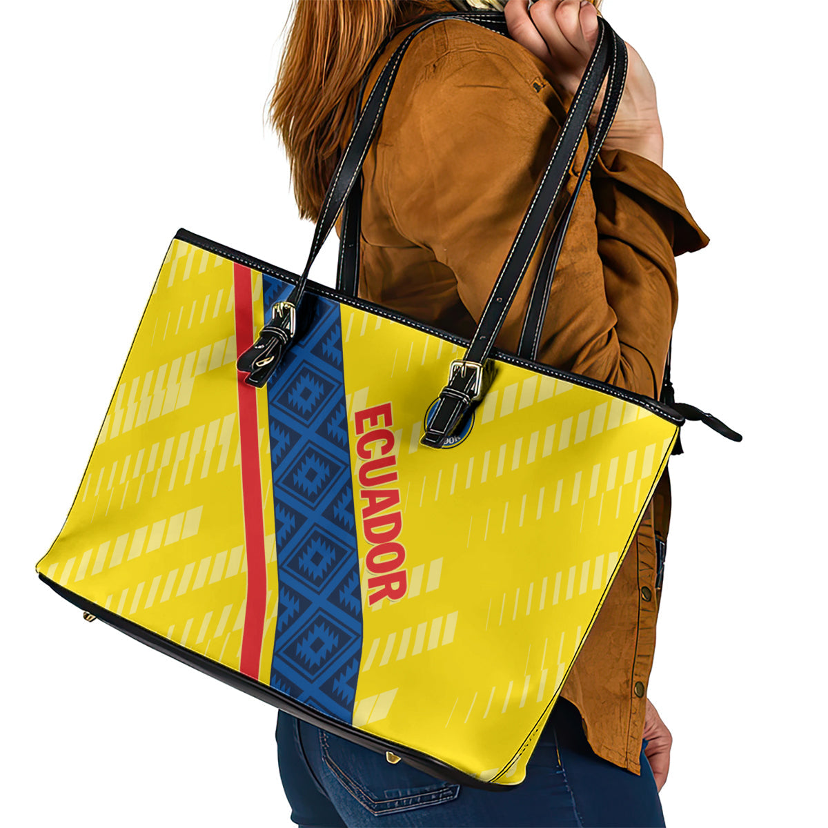 Ecuador 2024 Football Leather Tote Bag Come On La Tri LT01