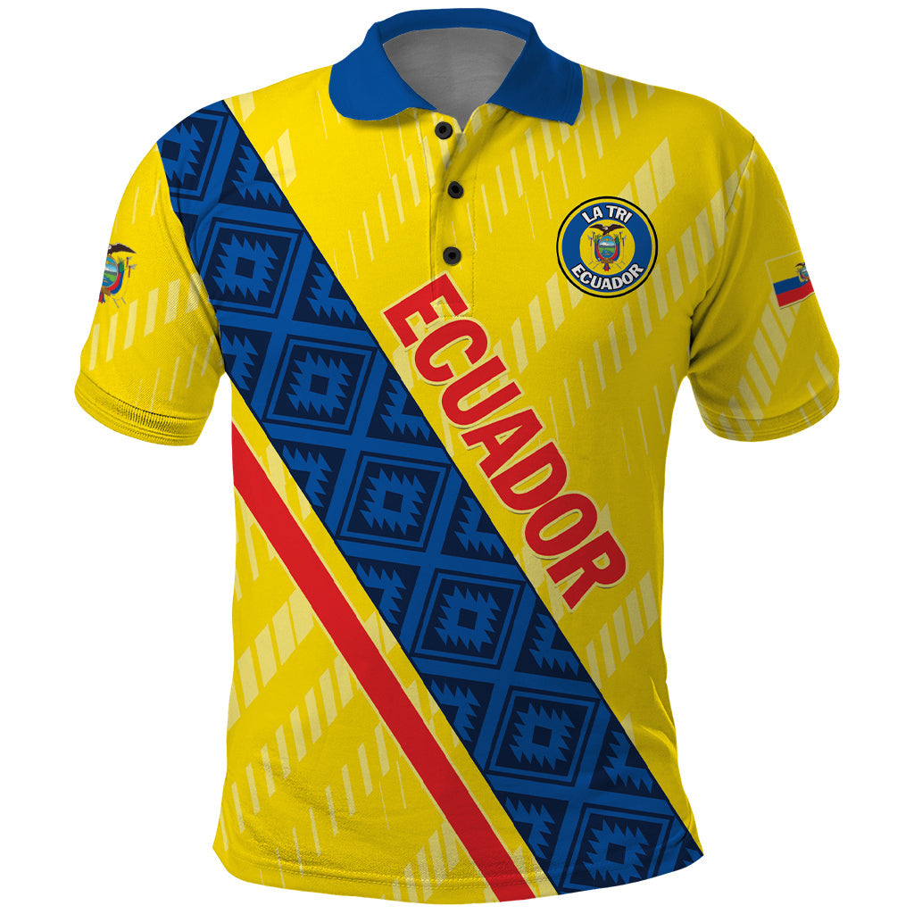 Personalized Ecuador 2024 Football Polo Shirt Come On La Tri LT01