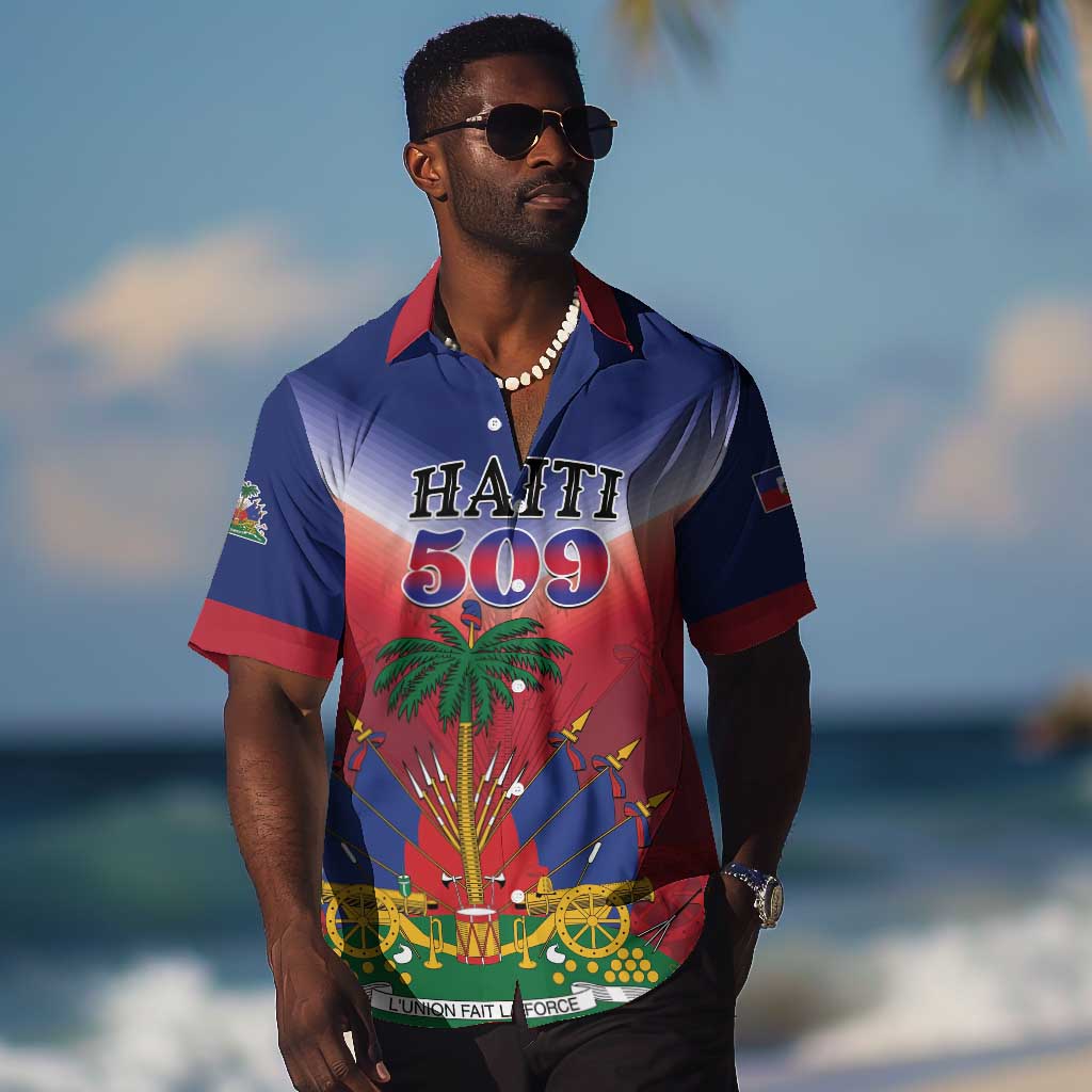 Personalized Afro Haiti 509 Hawaiian Shirt Repiblik d Ayiti LT01