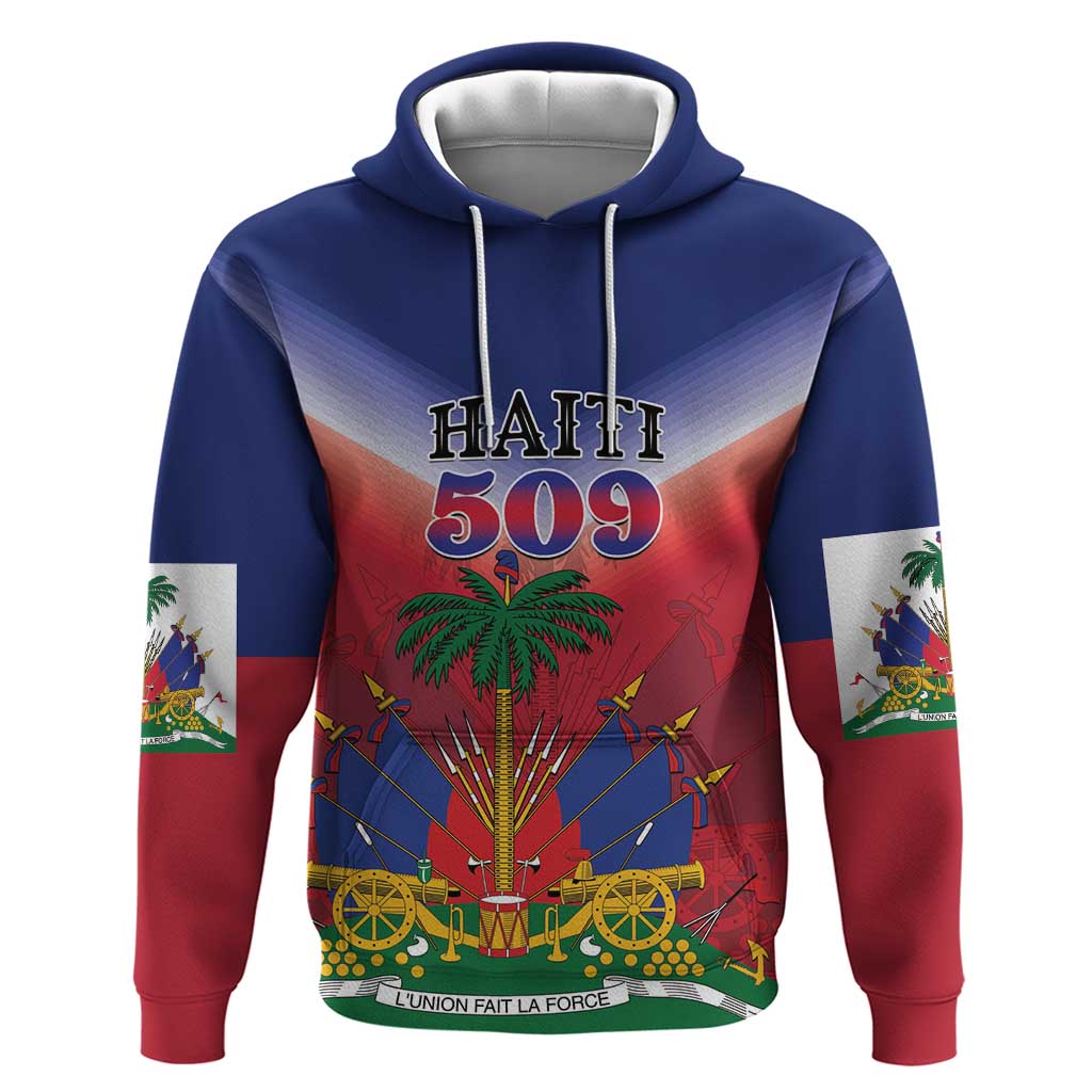Personalized Haiti 509 Hoodie Repiblik d Ayiti LT01