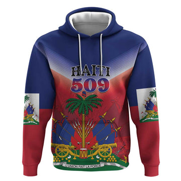 Personalized Haiti 509 Hoodie Repiblik d Ayiti LT01
