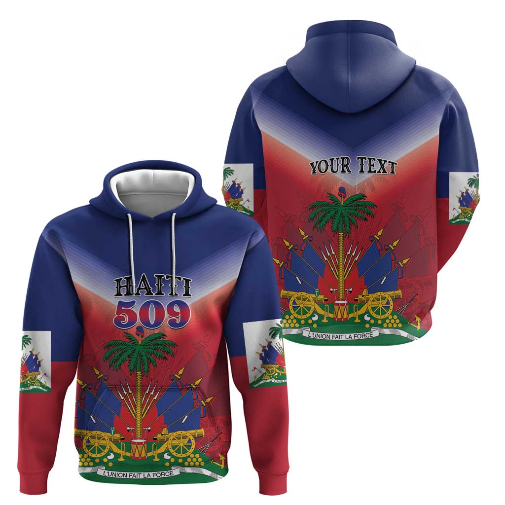 Personalized Haiti 509 Hoodie Repiblik d Ayiti LT01