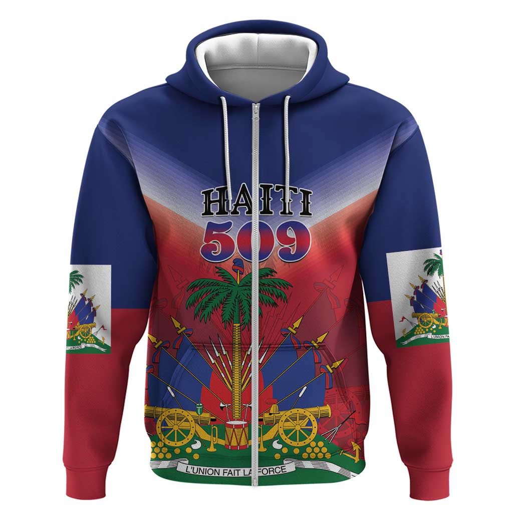 Personalized Haiti 509 Hoodie Repiblik d Ayiti LT01
