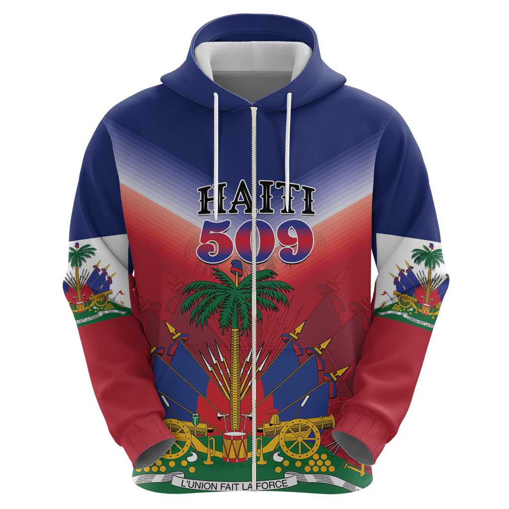 Personalized Haiti 509 Hoodie Repiblik d Ayiti LT01