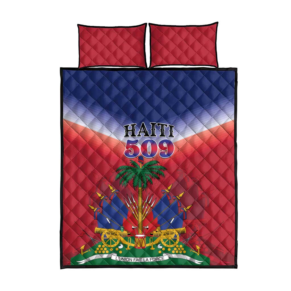 Afro Haiti 509 Quilt Bed Set Repiblik d Ayiti LT01