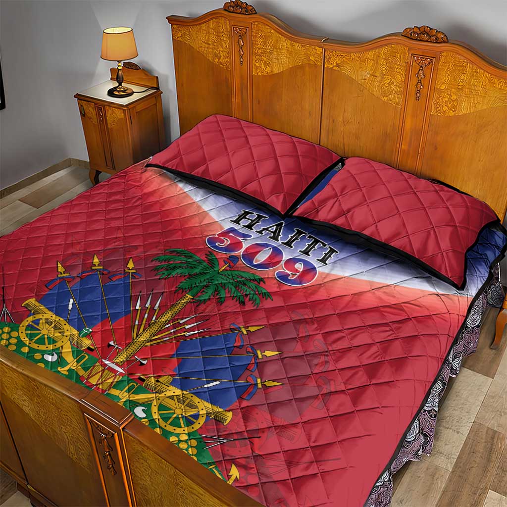 Afro Haiti 509 Quilt Bed Set Repiblik d Ayiti LT01