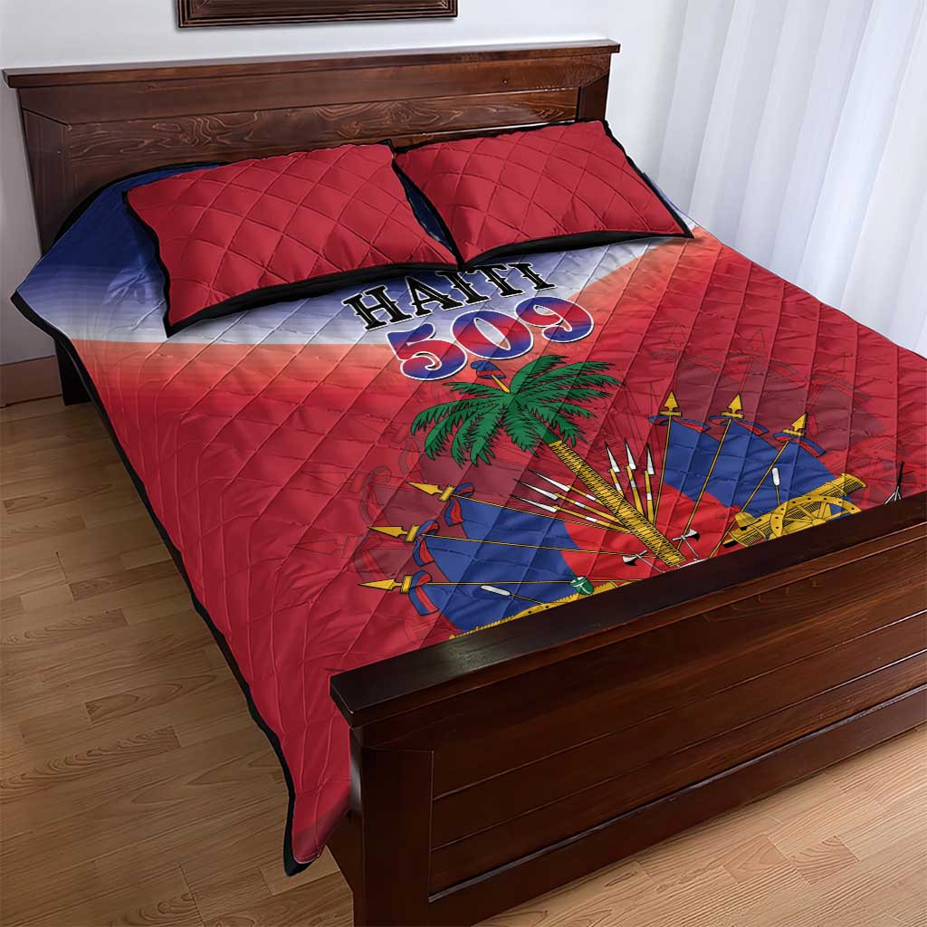 Afro Haiti 509 Quilt Bed Set Repiblik d Ayiti LT01