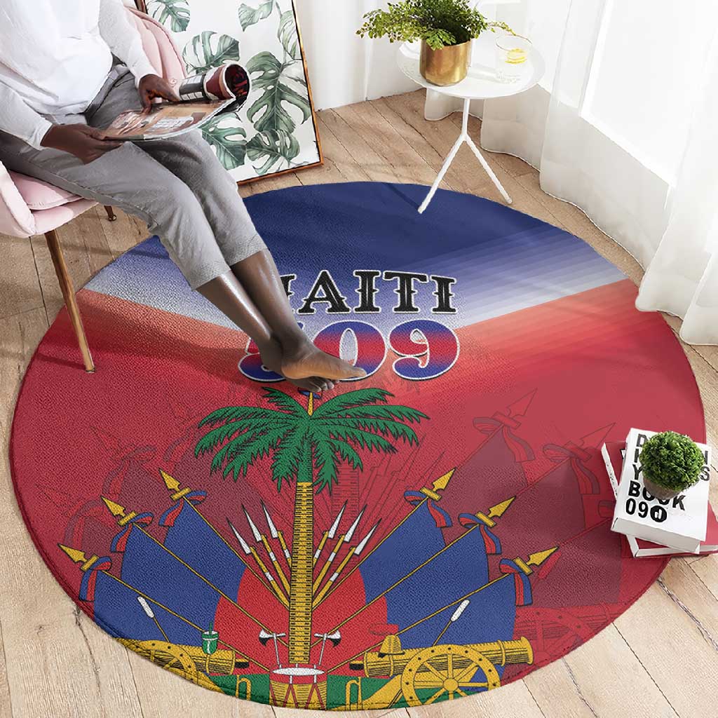 Afro Haiti 509 Round Carpet Repiblik d Ayiti LT01