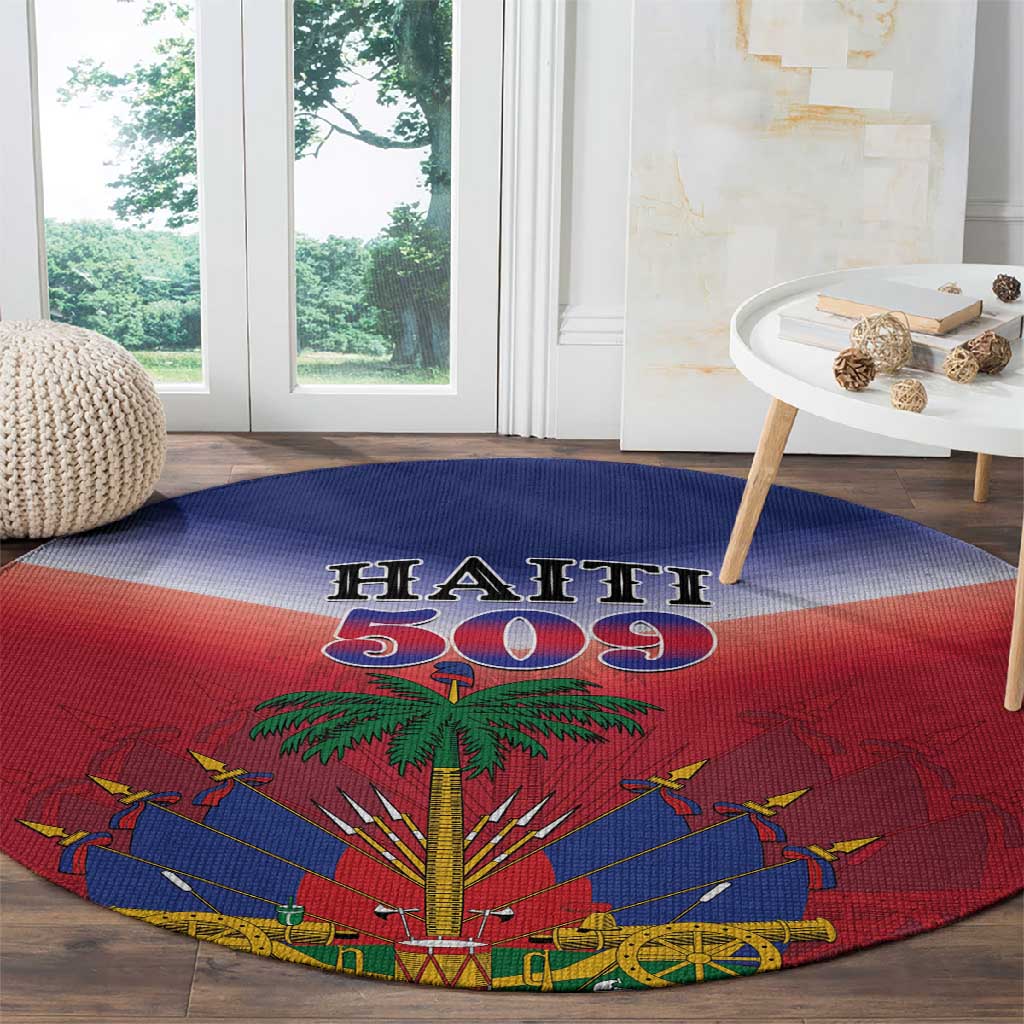 Afro Haiti 509 Round Carpet Repiblik d Ayiti LT01