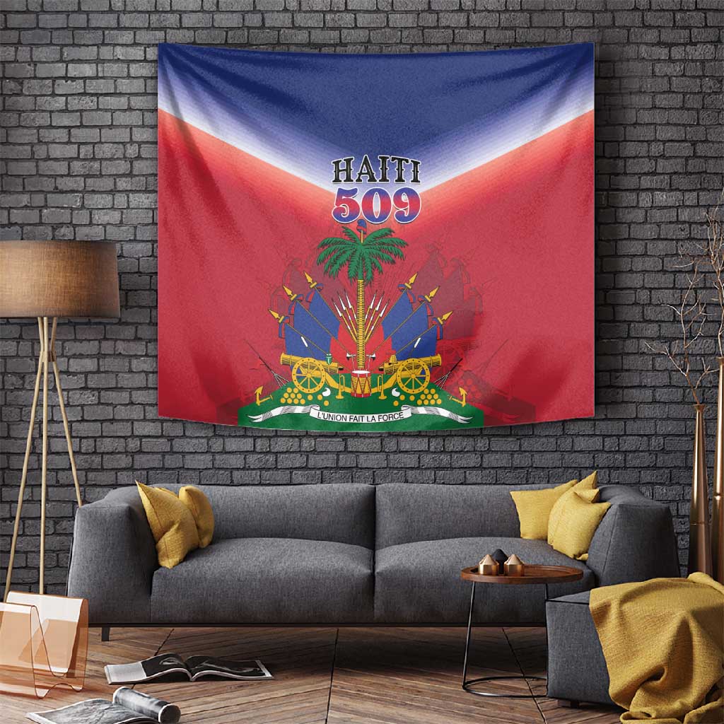 Afro Haiti 509 Tapestry Repiblik d Ayiti LT01