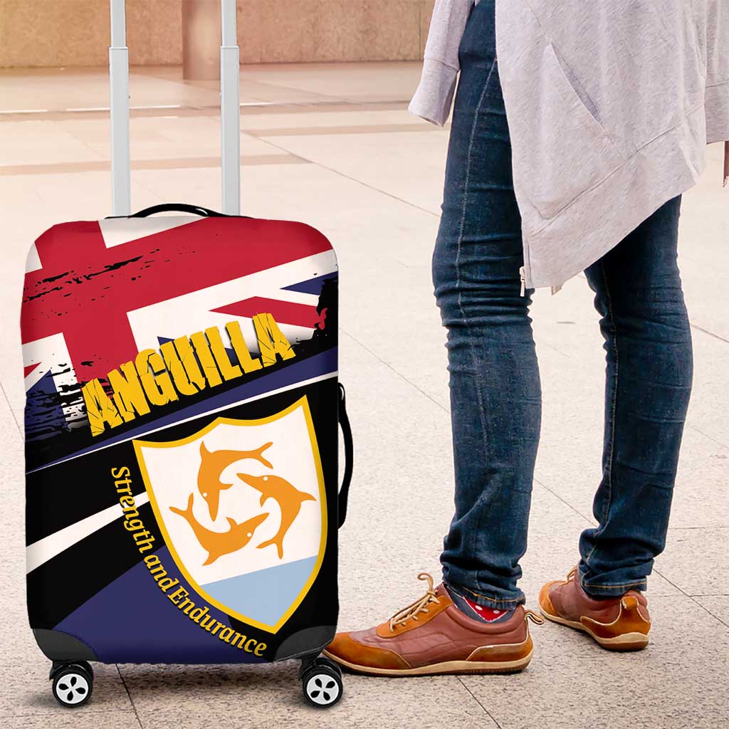Anguilla Luggage Cover Strength and Endurance Grunge LT01