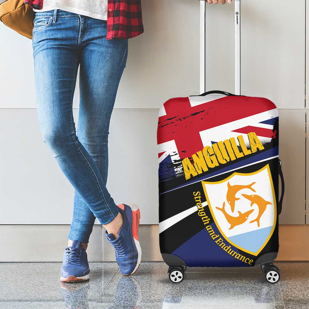 Anguilla Luggage Cover Strength and Endurance Grunge LT01