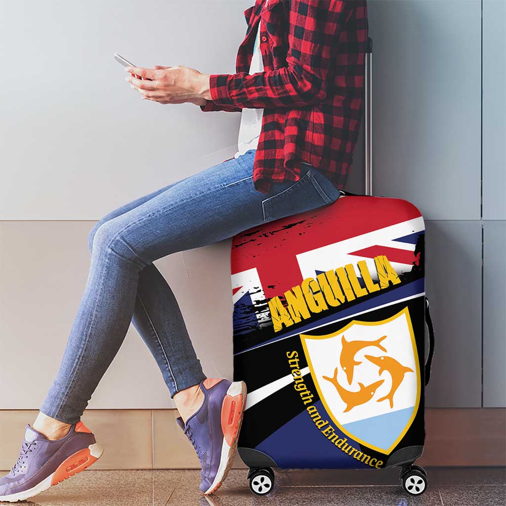 Anguilla Luggage Cover Strength and Endurance Grunge LT01