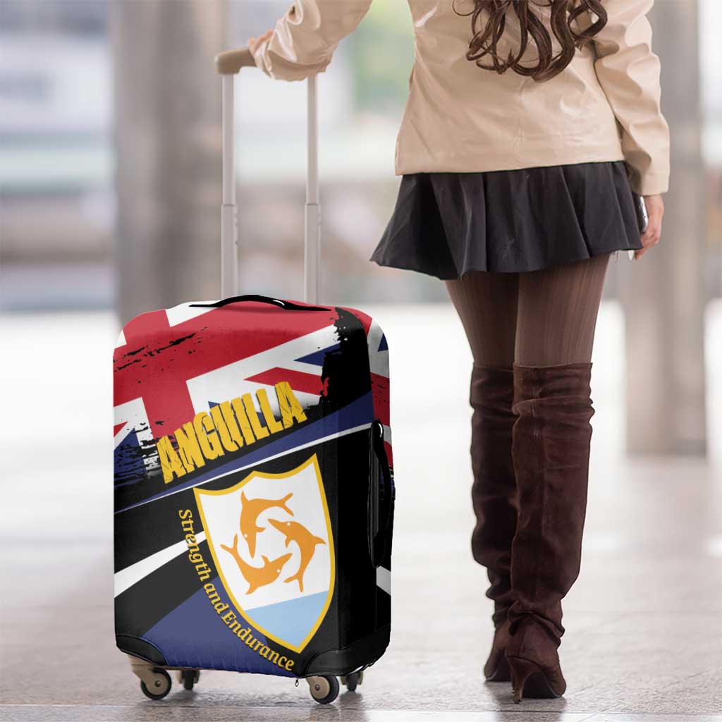 Anguilla Luggage Cover Strength and Endurance Grunge LT01