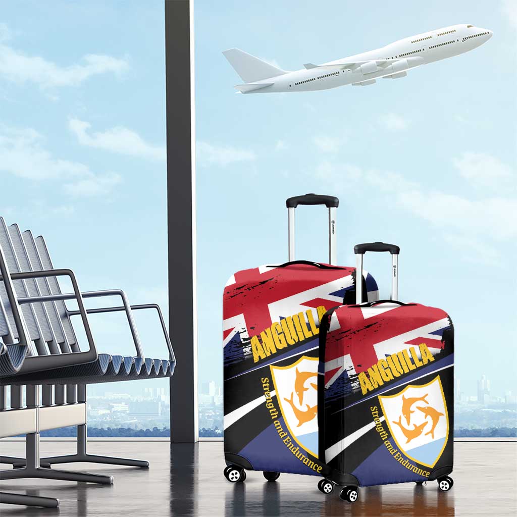 Anguilla Luggage Cover Strength and Endurance Grunge LT01
