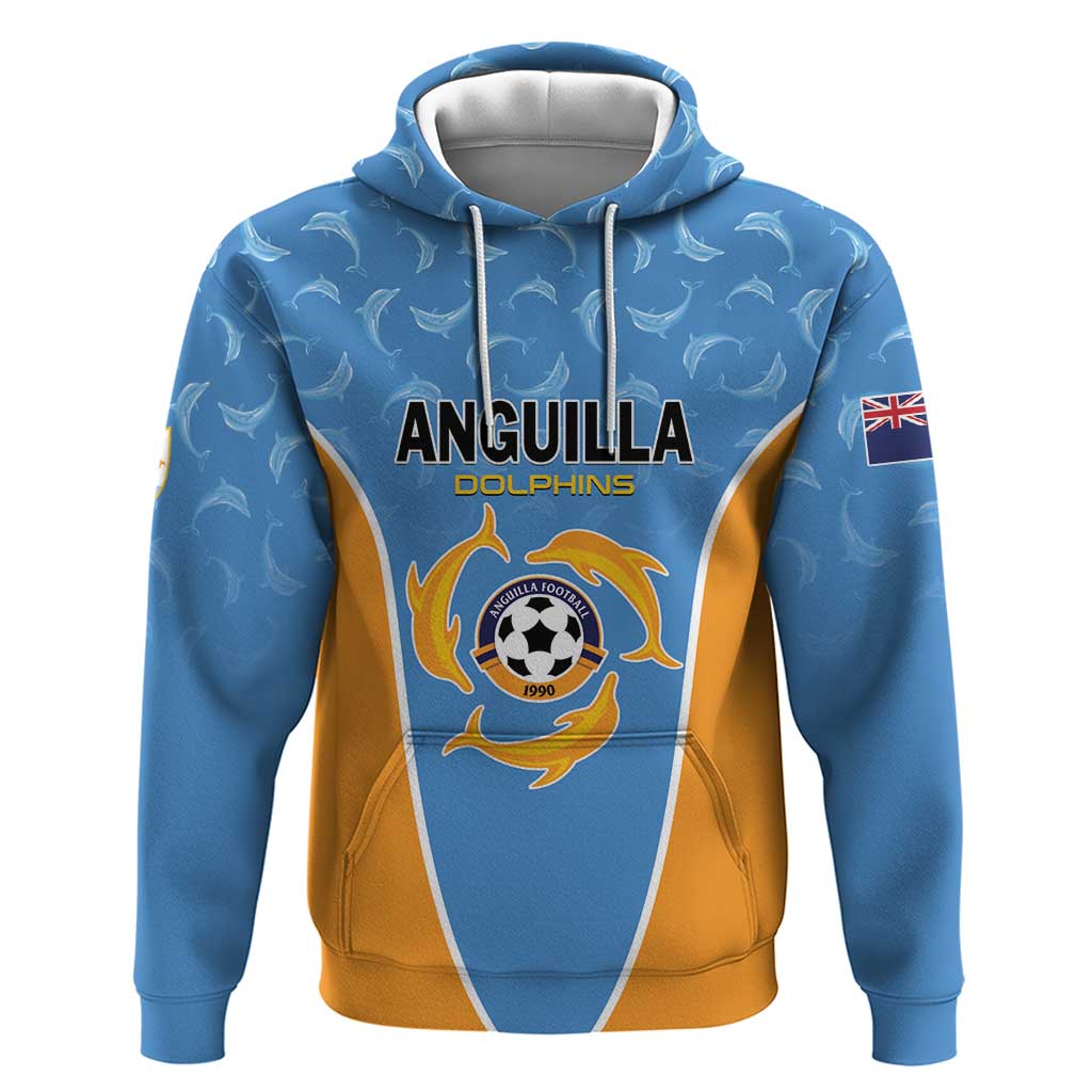 Custom Anguilla Football Hoodie Come On Soccer Dolphins LT01