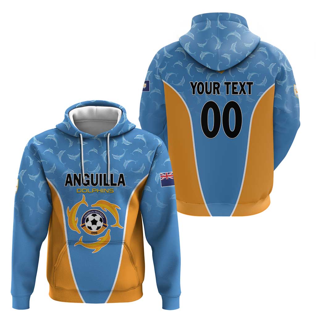 Custom Anguilla Football Hoodie Come On Soccer Dolphins LT01