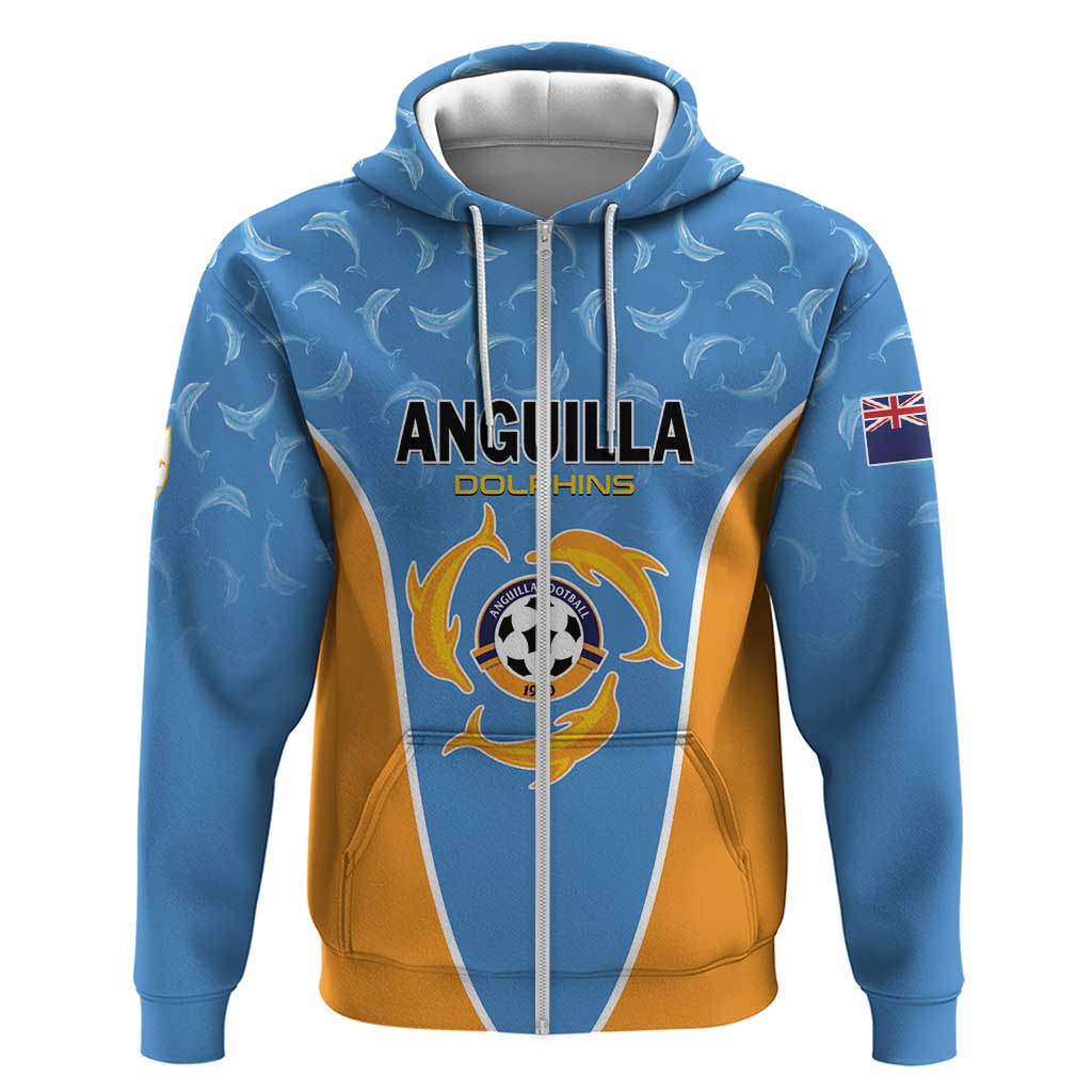 Custom Anguilla Football Hoodie Come On Soccer Dolphins LT01