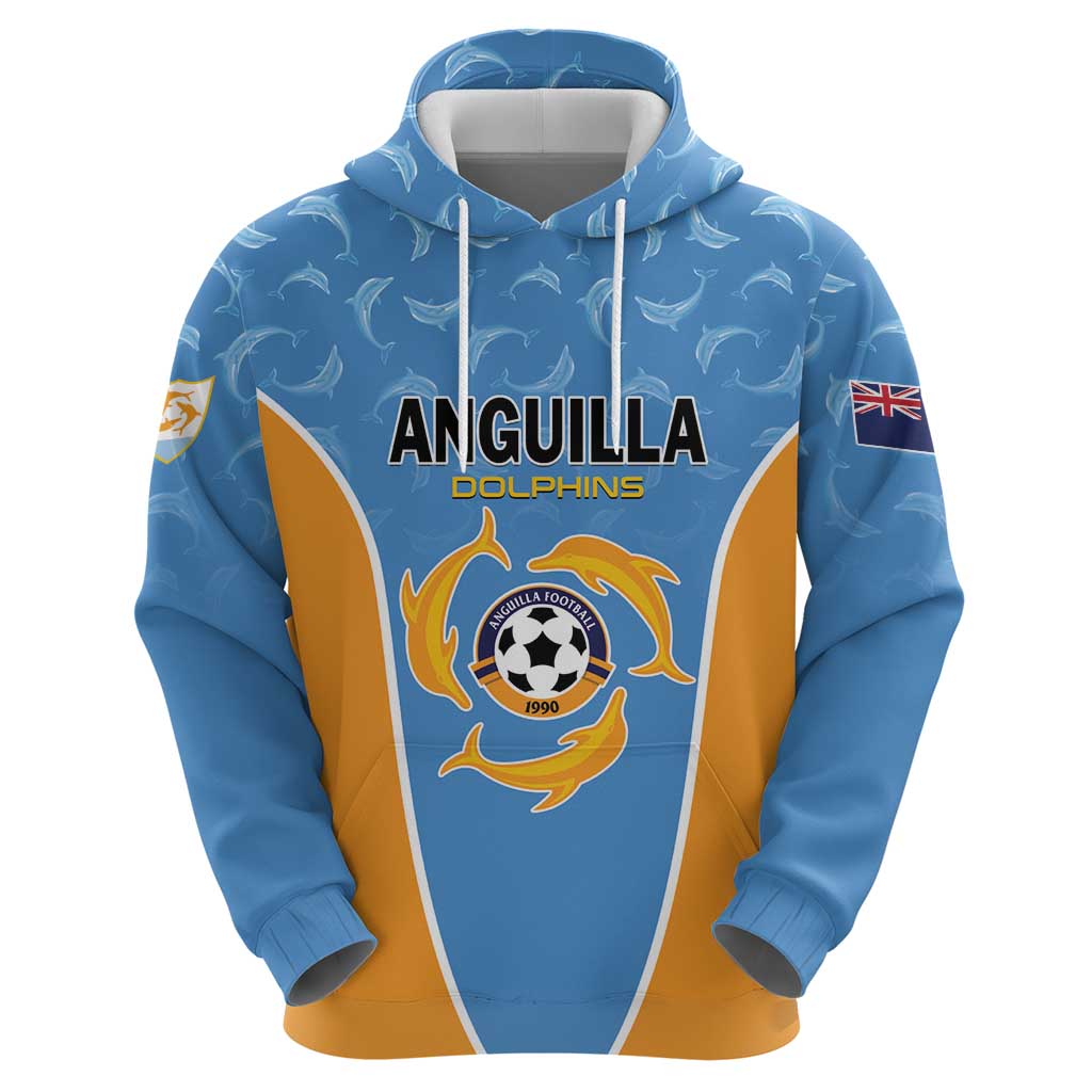 Custom Anguilla Football Hoodie Come On Soccer Dolphins LT01