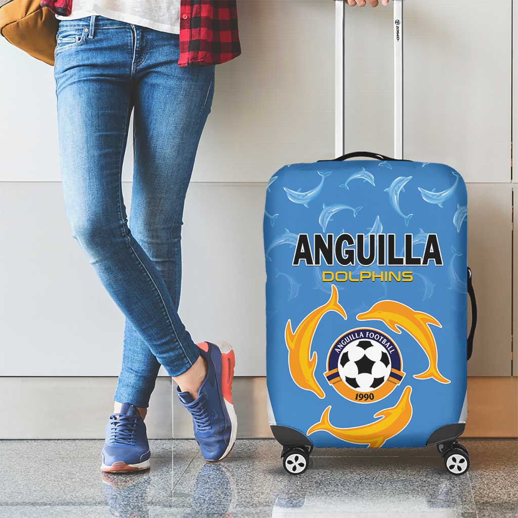 Anguilla Football Luggage Cover Come On Soccer Dolphins LT01