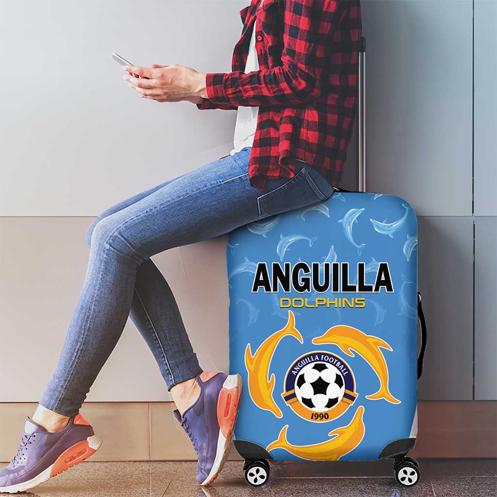 Anguilla Football Luggage Cover Come On Soccer Dolphins LT01