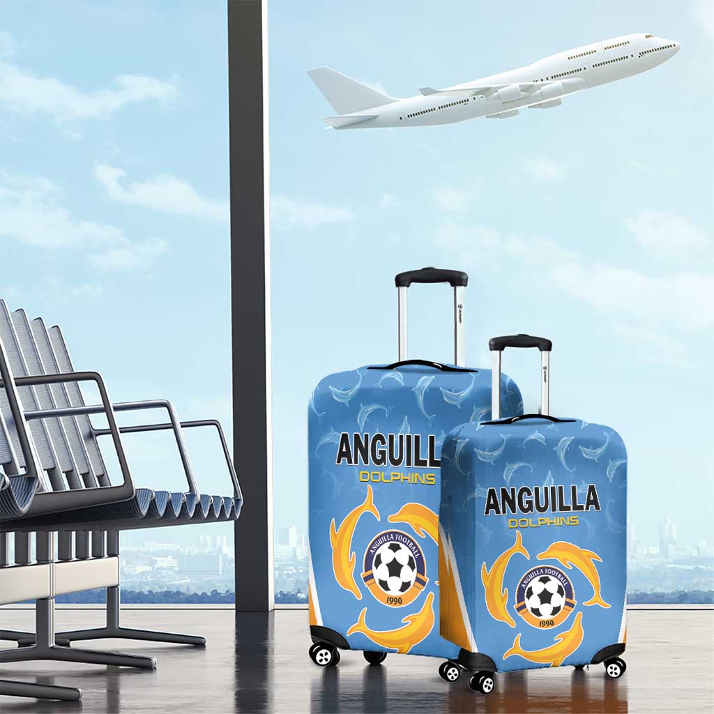 Anguilla Football Luggage Cover Come On Soccer Dolphins LT01