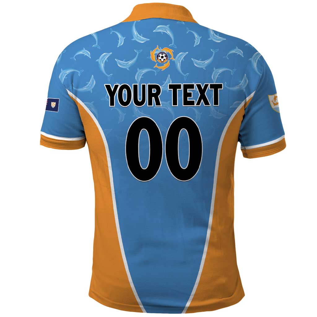 Custom Anguilla Football Polo Shirt Come On Soccer Dolphins LT01