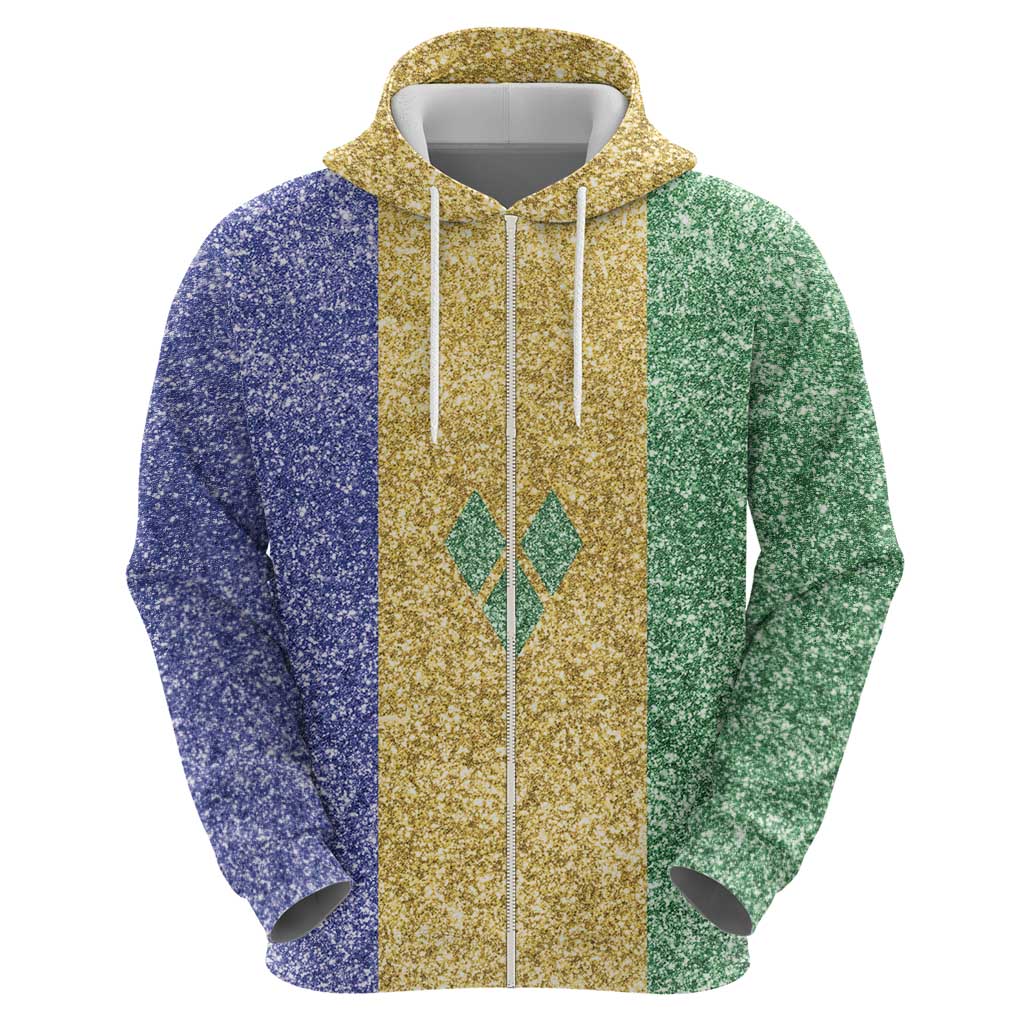 Saint Vincent and the Grenadines Vincy Mas Hoodie SVG Glitter Color Style LT01