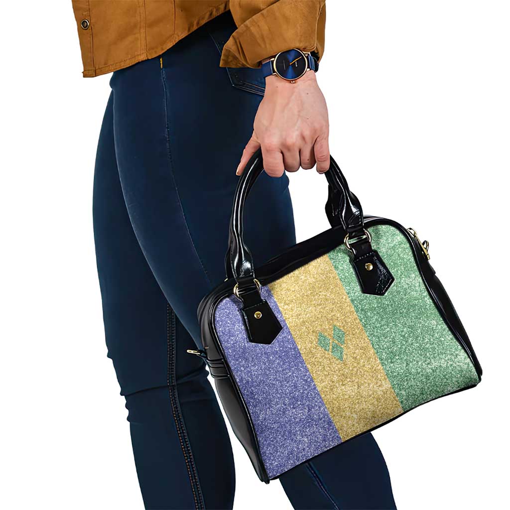 Saint Vincent and the Grenadines Vincy Mas Shoulder Handbag SVG Glitter Color Style LT01