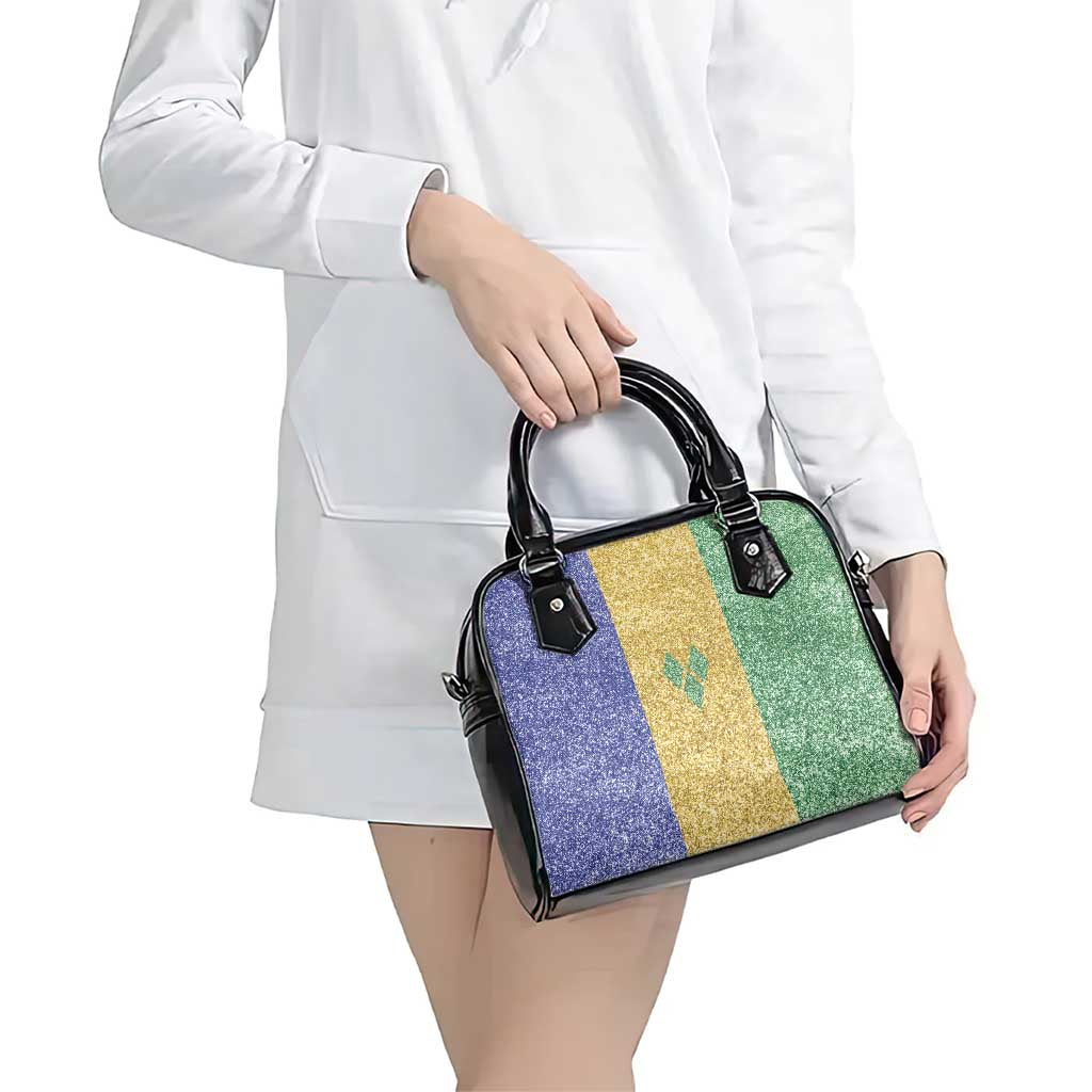 Saint Vincent and the Grenadines Vincy Mas Shoulder Handbag SVG Glitter Color Style LT01