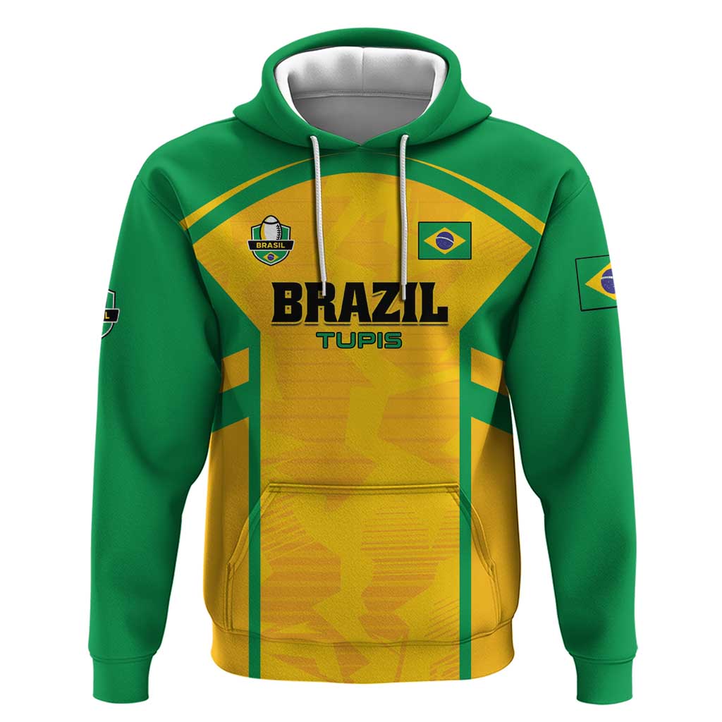 Custom Rugby Brazil Hoodie Tupis Go Champions LT01