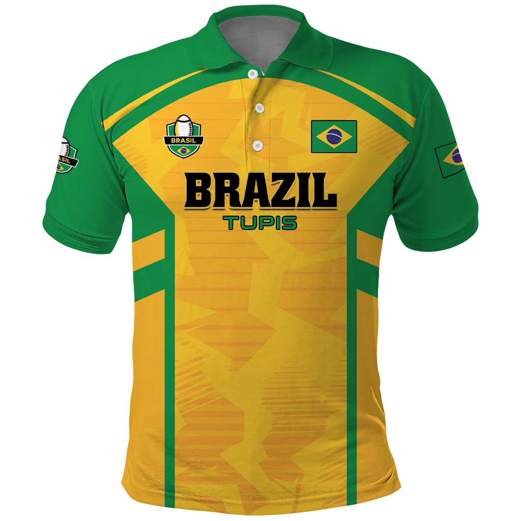 Custom Rugby Brazil Polo Shirt Tupis Go Champions LT01